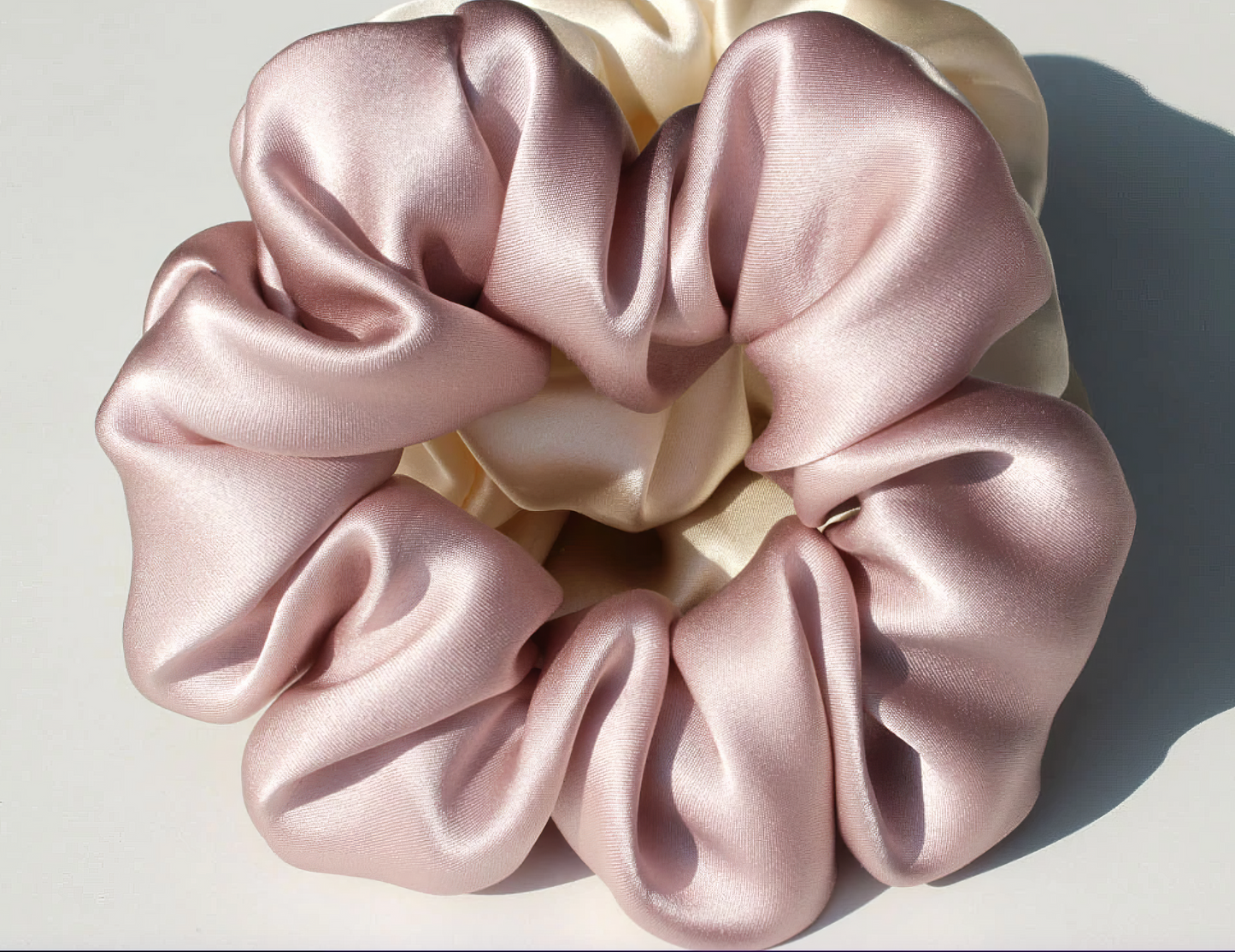 Mulberry Silk Hair Scrunchie in Lotus Pink