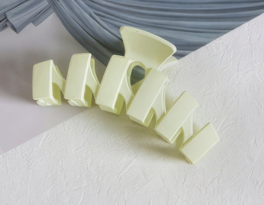Matte Color Hair Clip in Key Lime