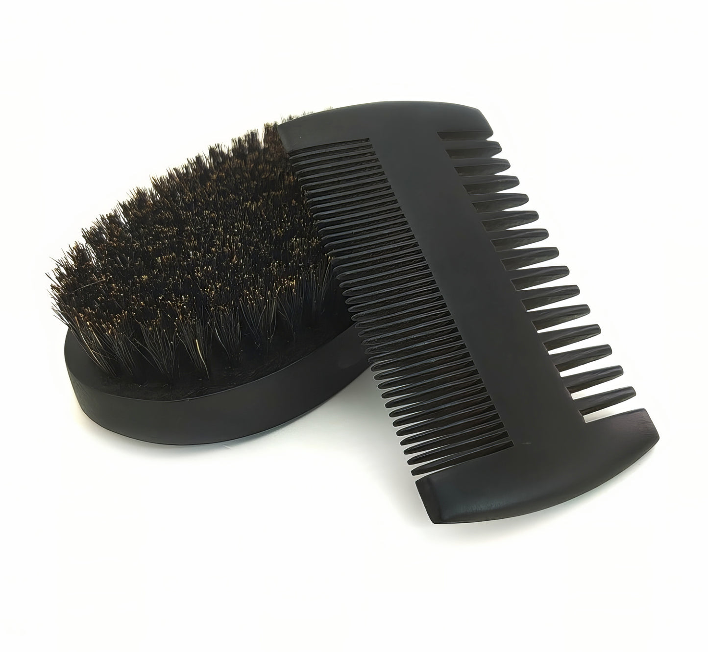Wood Beard Brush Double-Sided Styling Comb Set