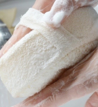 Natural Loofah Bath Shower Hand Strap Sponge For Whole Body Massage