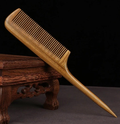 Natural Sandalwood Fine Tooth Styling Comb 21cm