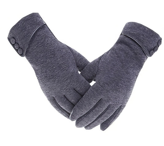 Touch Screen Winter Autumn Driving Gloves in Grey