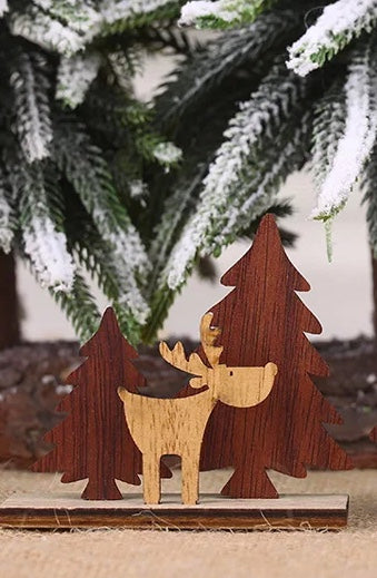 Wood Christmas 3D Scenery Small