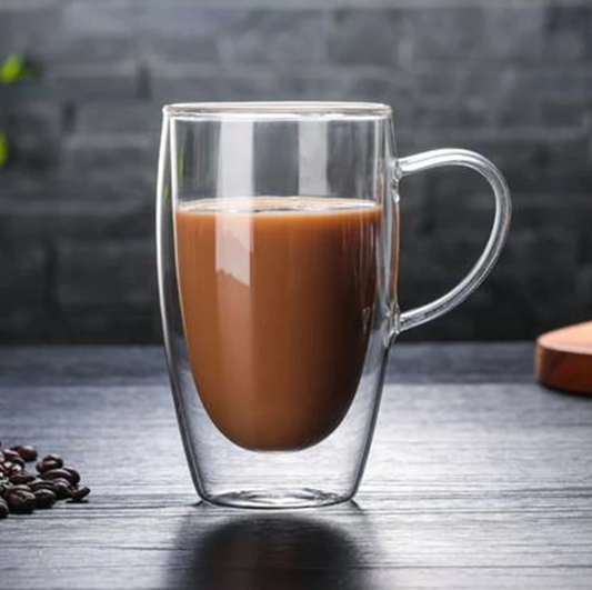 Crystal Clear Double Wall Thermo Cappuccino Mug 450ml