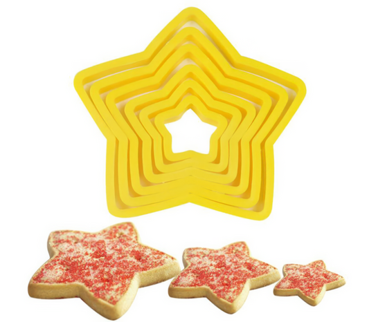 Five-pointed Star Cookie Cutter Set 6 pc Set