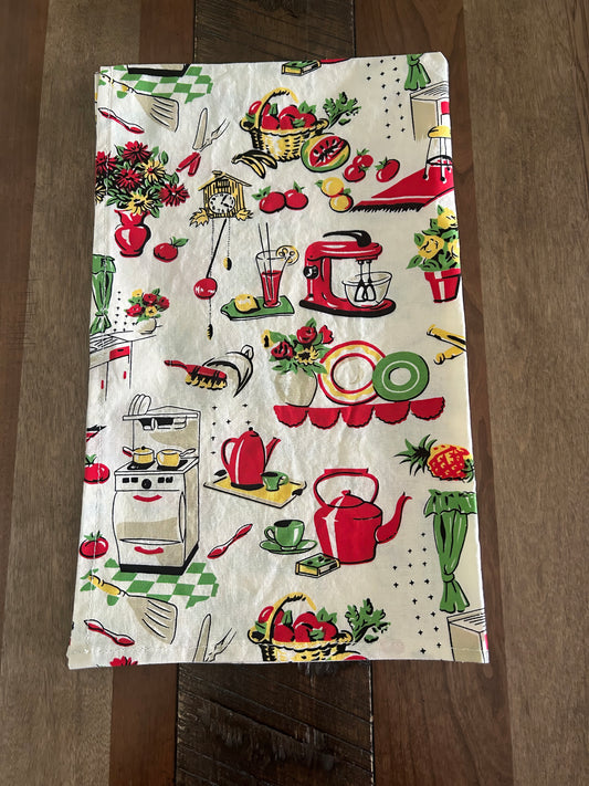 Cotton Tea Towels Colorful Kitchen 16x27