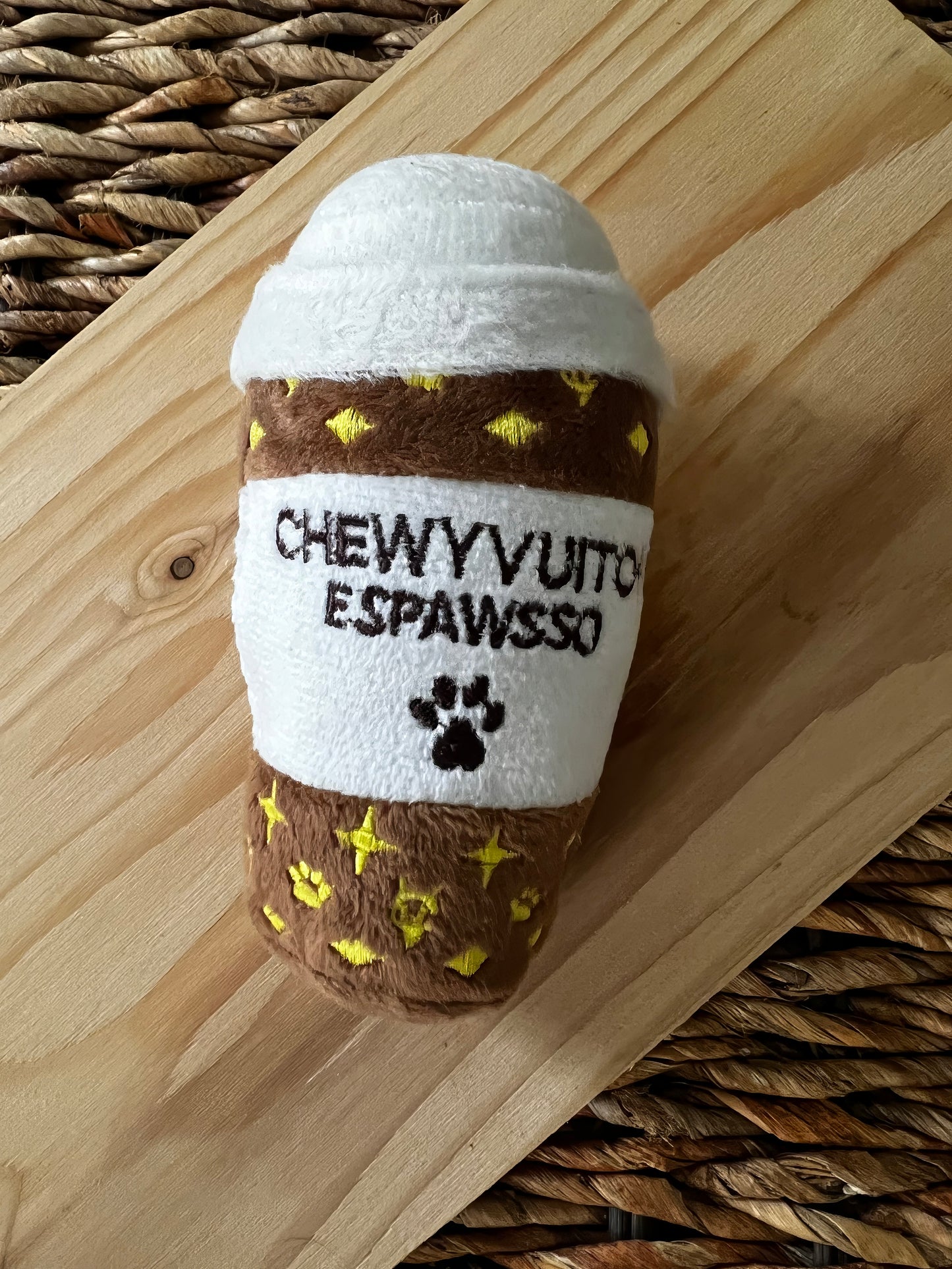 Luxury Pet Toy Chewy Vuiton Cup