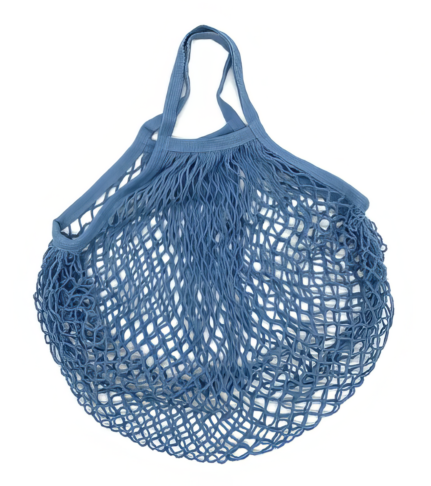 Portable Reusable Cotton Mesh Grocery Bag in Cornflower Blue