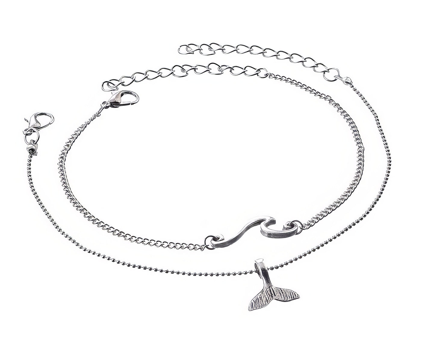 Sea Waves Beach Mermaid Tail Anklet