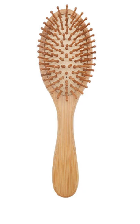 Bamboo Cushion Scalp Massage Wood Hair Brush