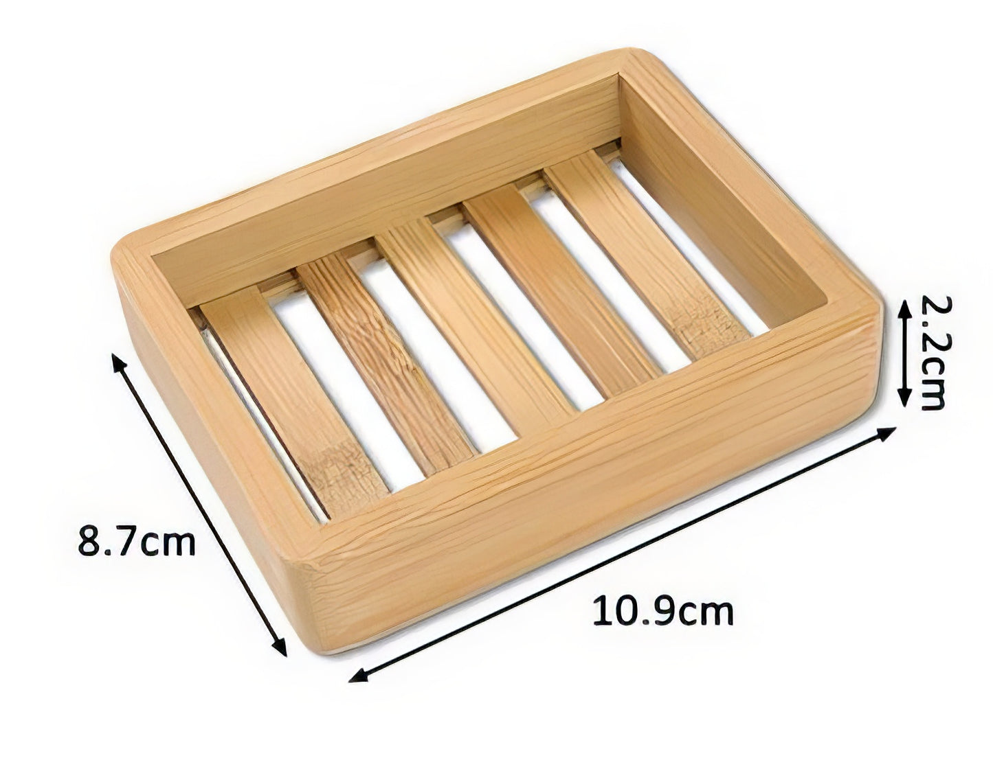 Handmade Square Shape Bamboo Wooden Soap Holder