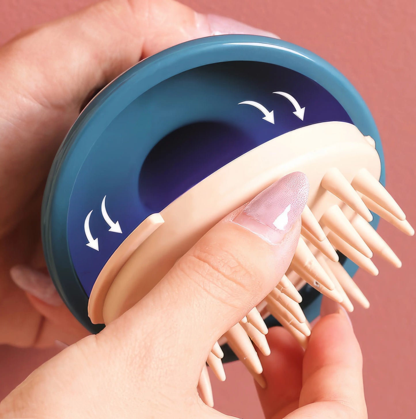 Handheld Massage Body Brush in Cobalt