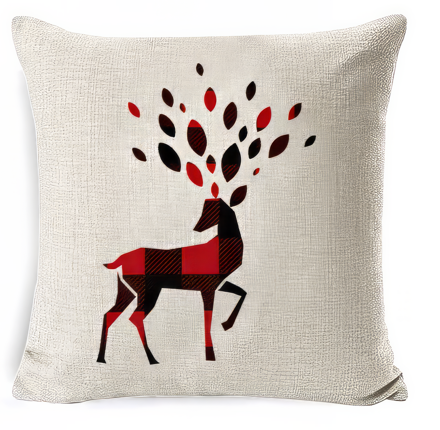 Norwegian Christmas Linen Cushion Cover Pillow Case