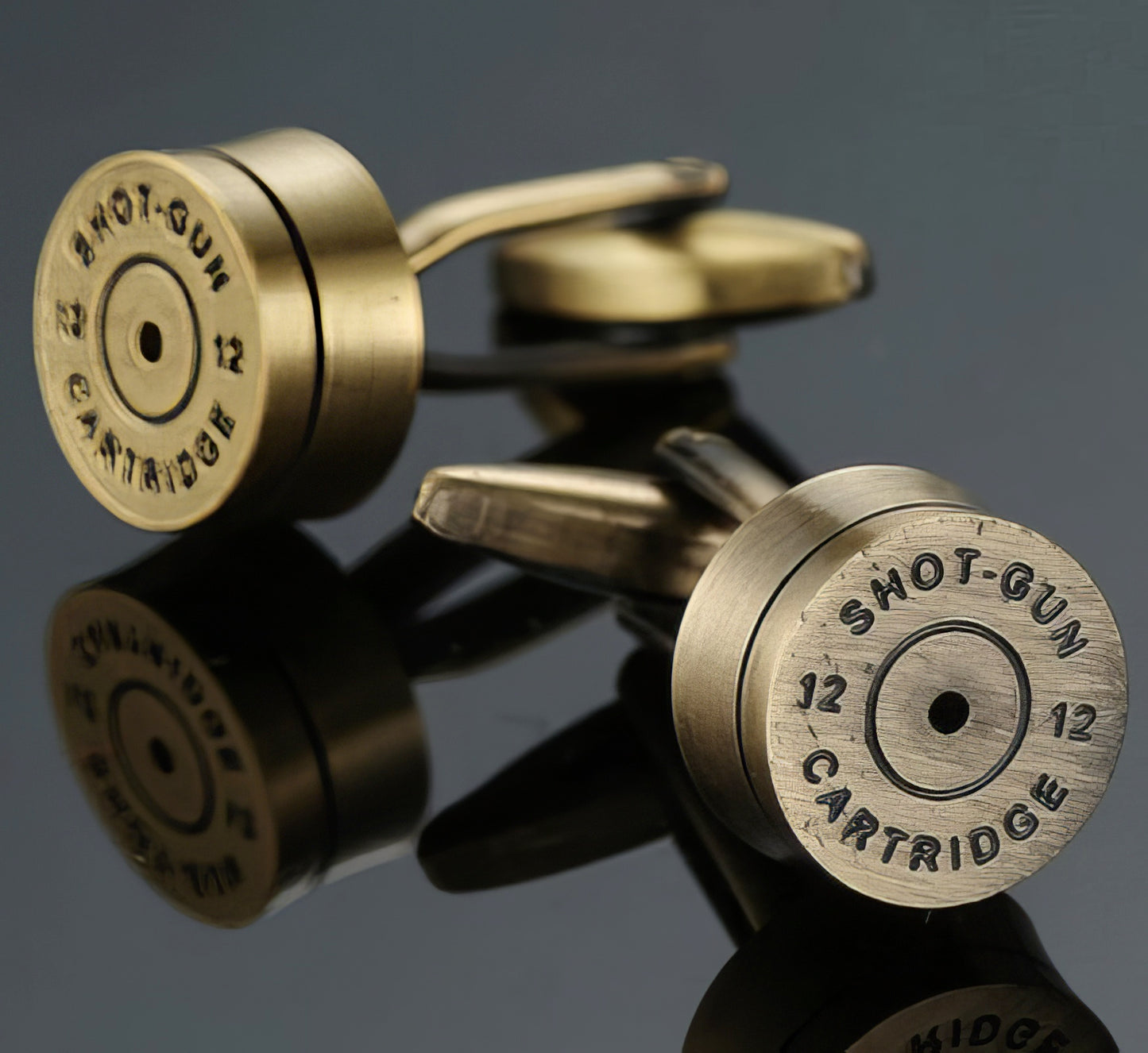 High Quality Shot Gun Cartridge Cap Cufflinks