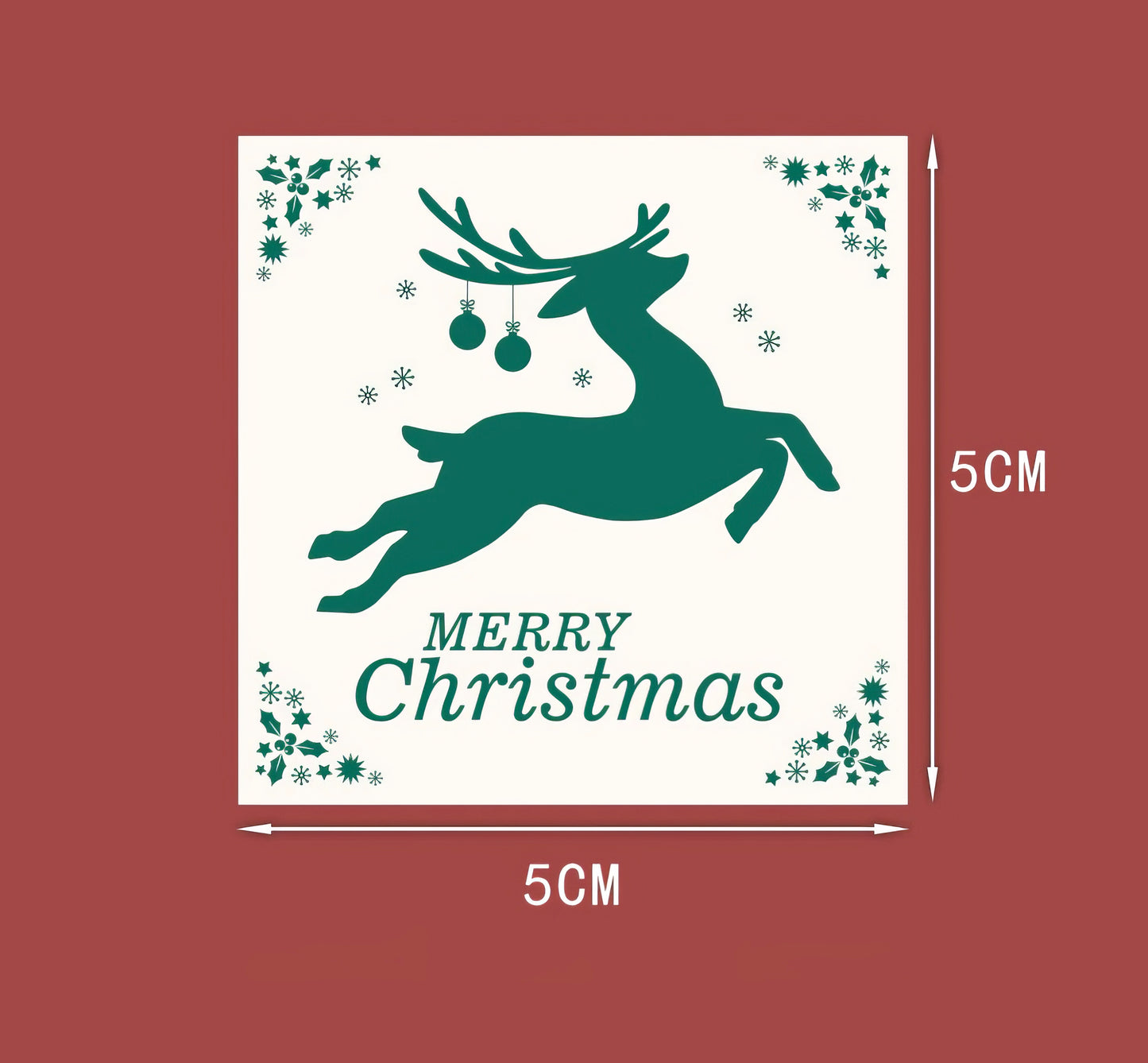 20Pc Merry Christmas Santa Claus Deer Gift Stickers