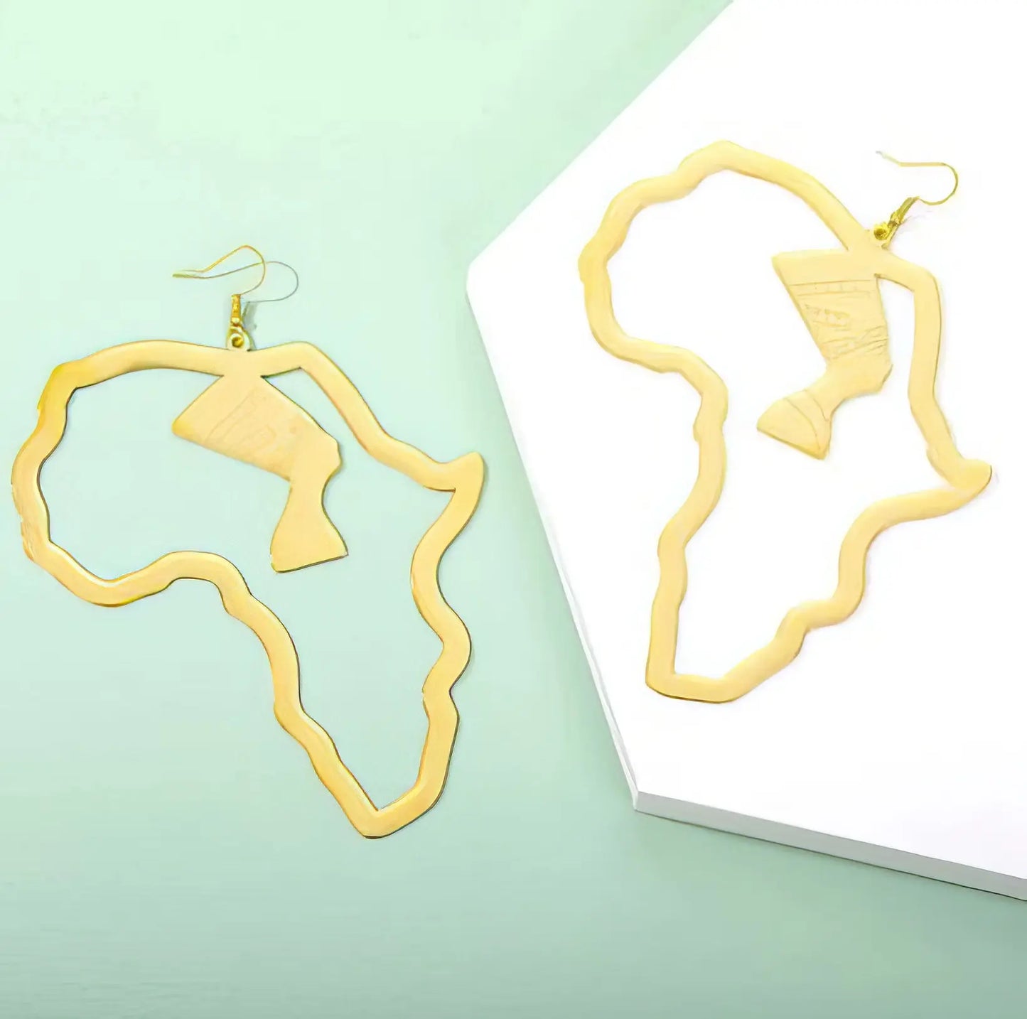 Africa Motherland Earrings in Gold