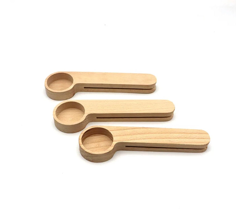 Bamboo Coffee Spoon with Bag Clip