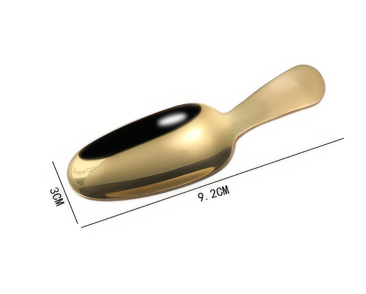 Gold Tone Stainless Steel Barware Condiment Spoon