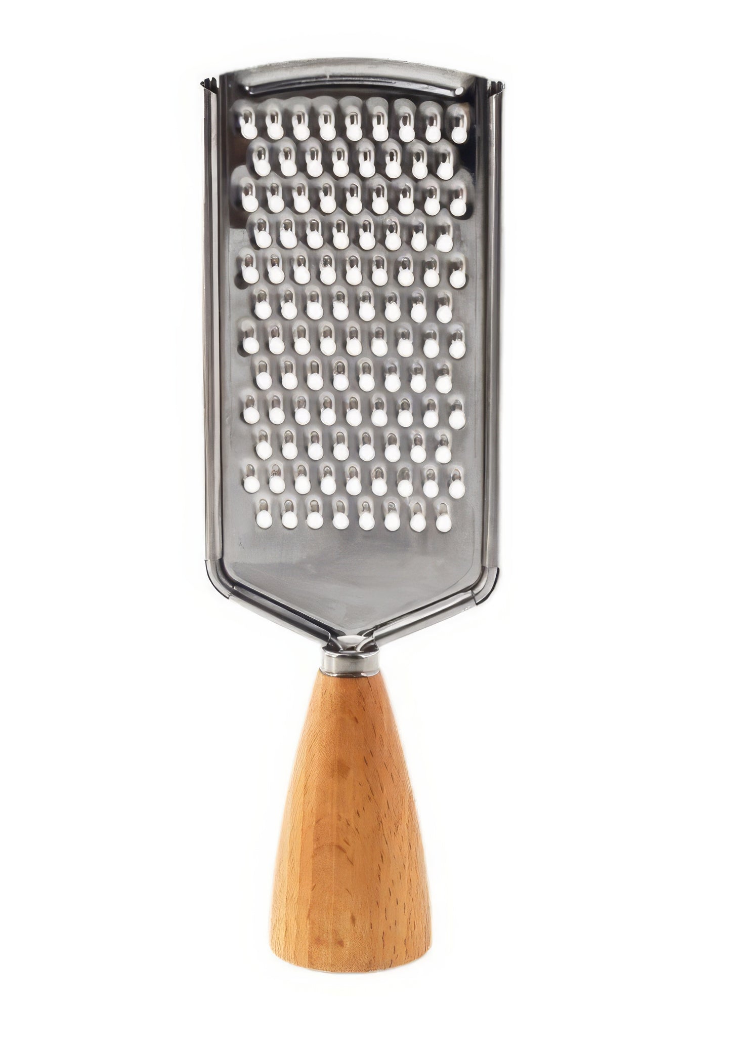 Stainless Steel Potato Carrot Cheese Grater with Wood Handle