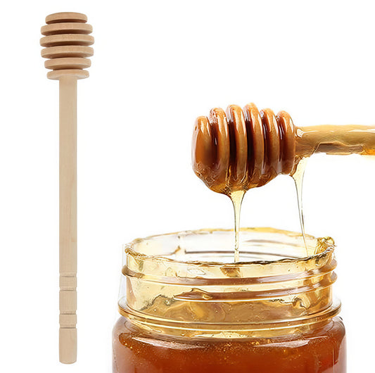 Long Handle Wood Honey Dipper