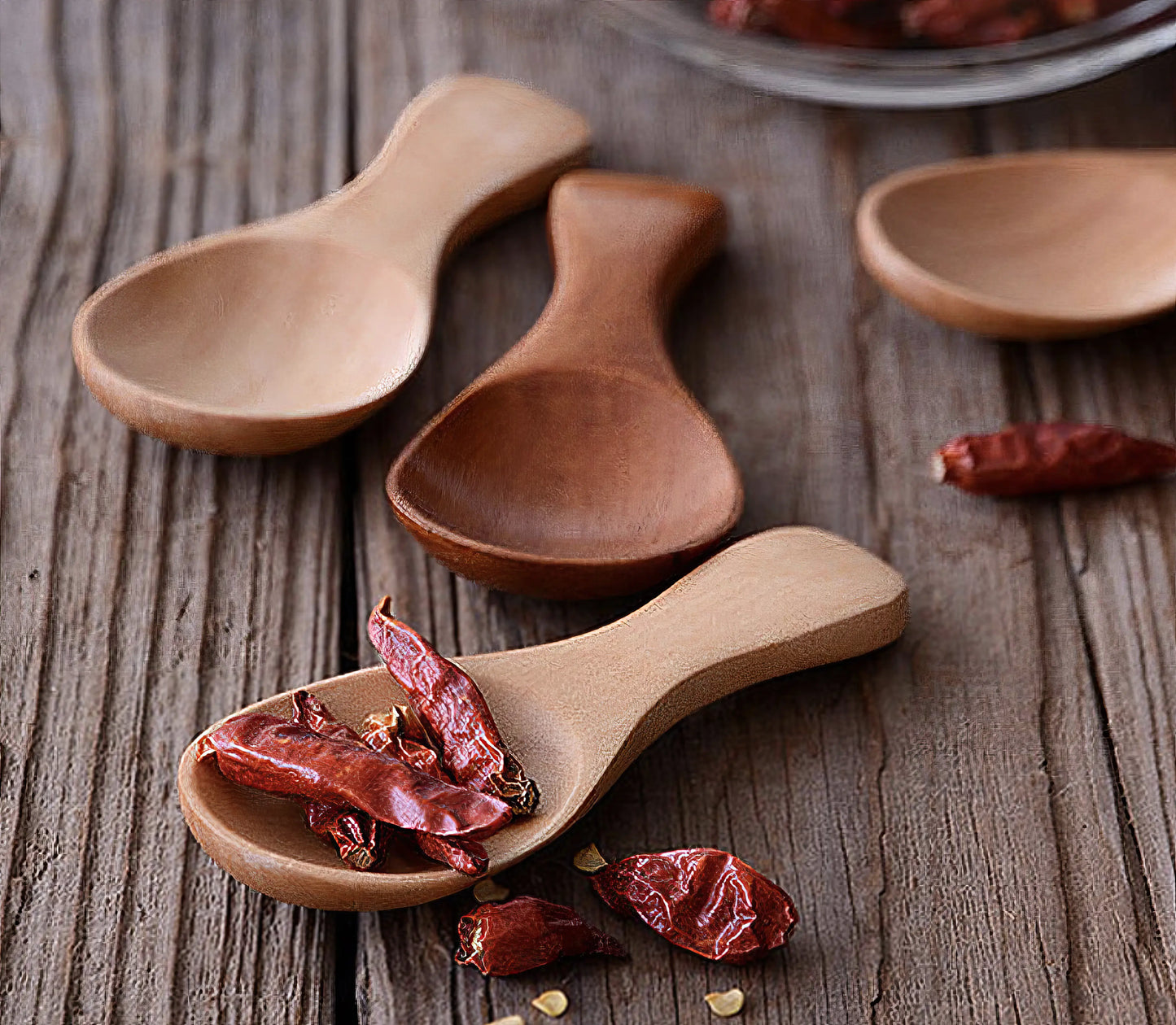 Natural Wooden Spice Spoons