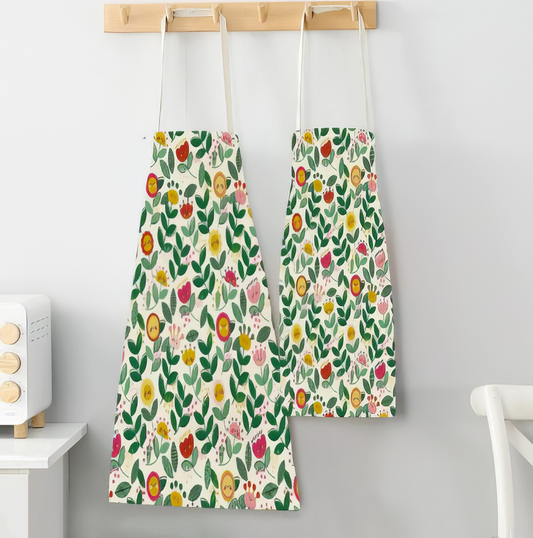 Kitchen Apron in Nordic Tropical Print