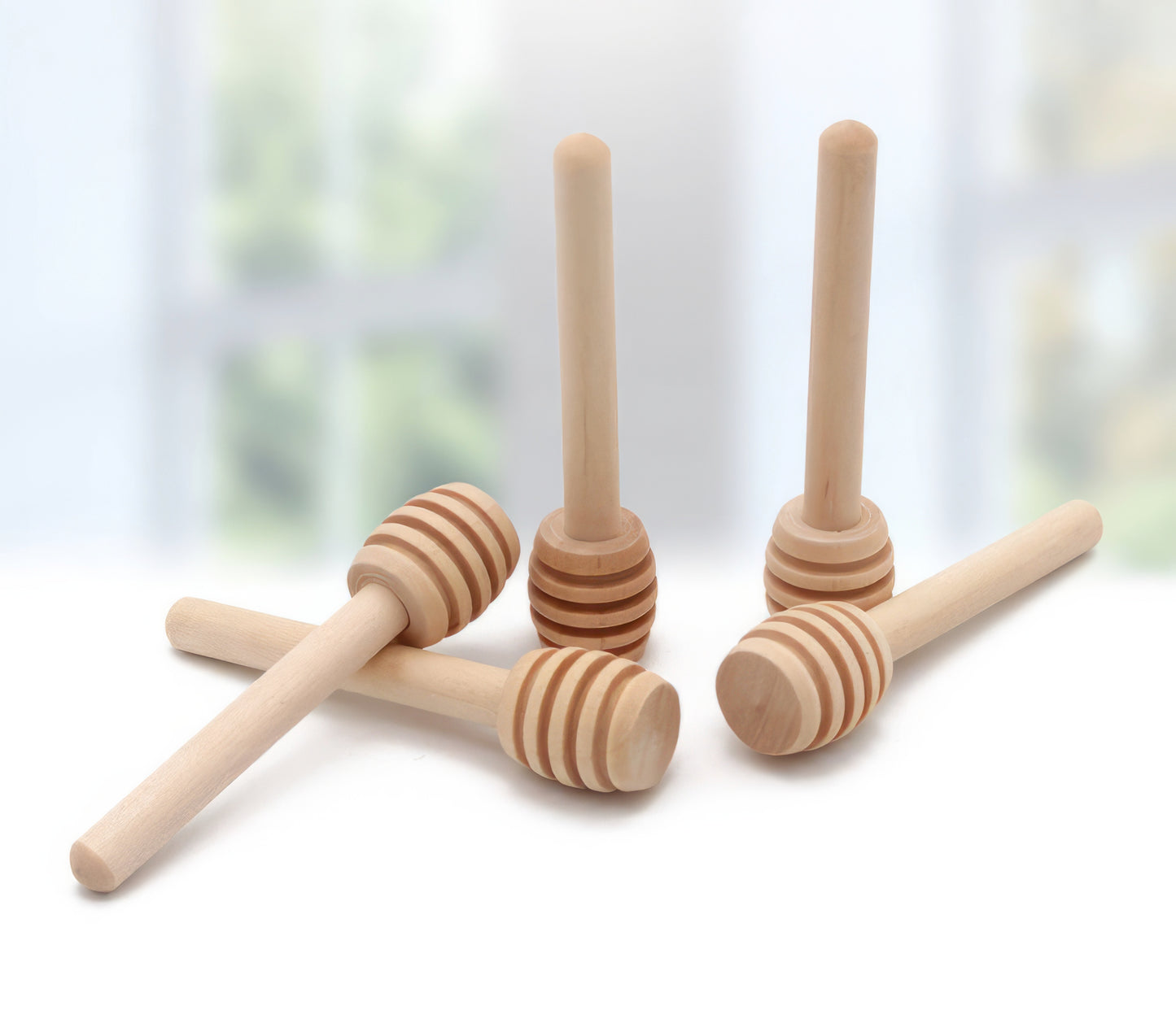 Natural Wood Honey Dipping Spoon