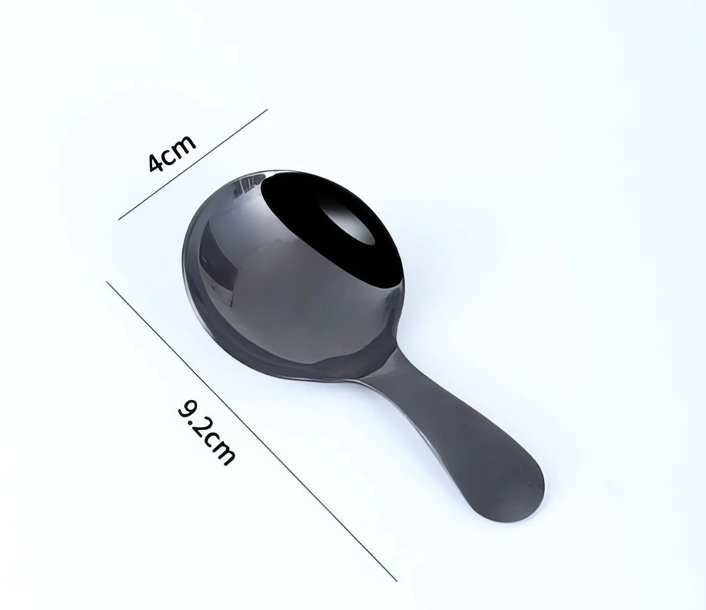 Stainless Steel Dessert Seasoning Spoon in Black Tone