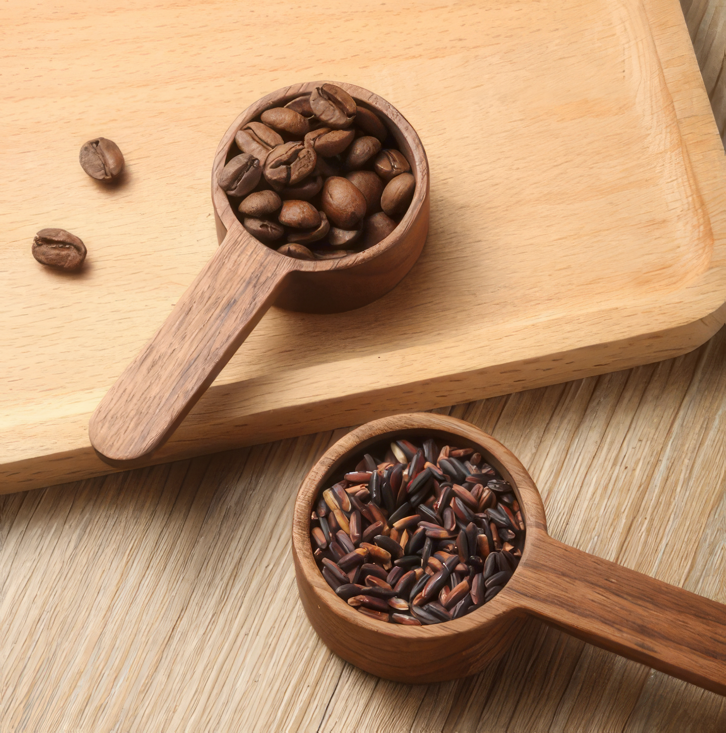 Wooden Measuring Spoon for Cooking Coffee and Tea