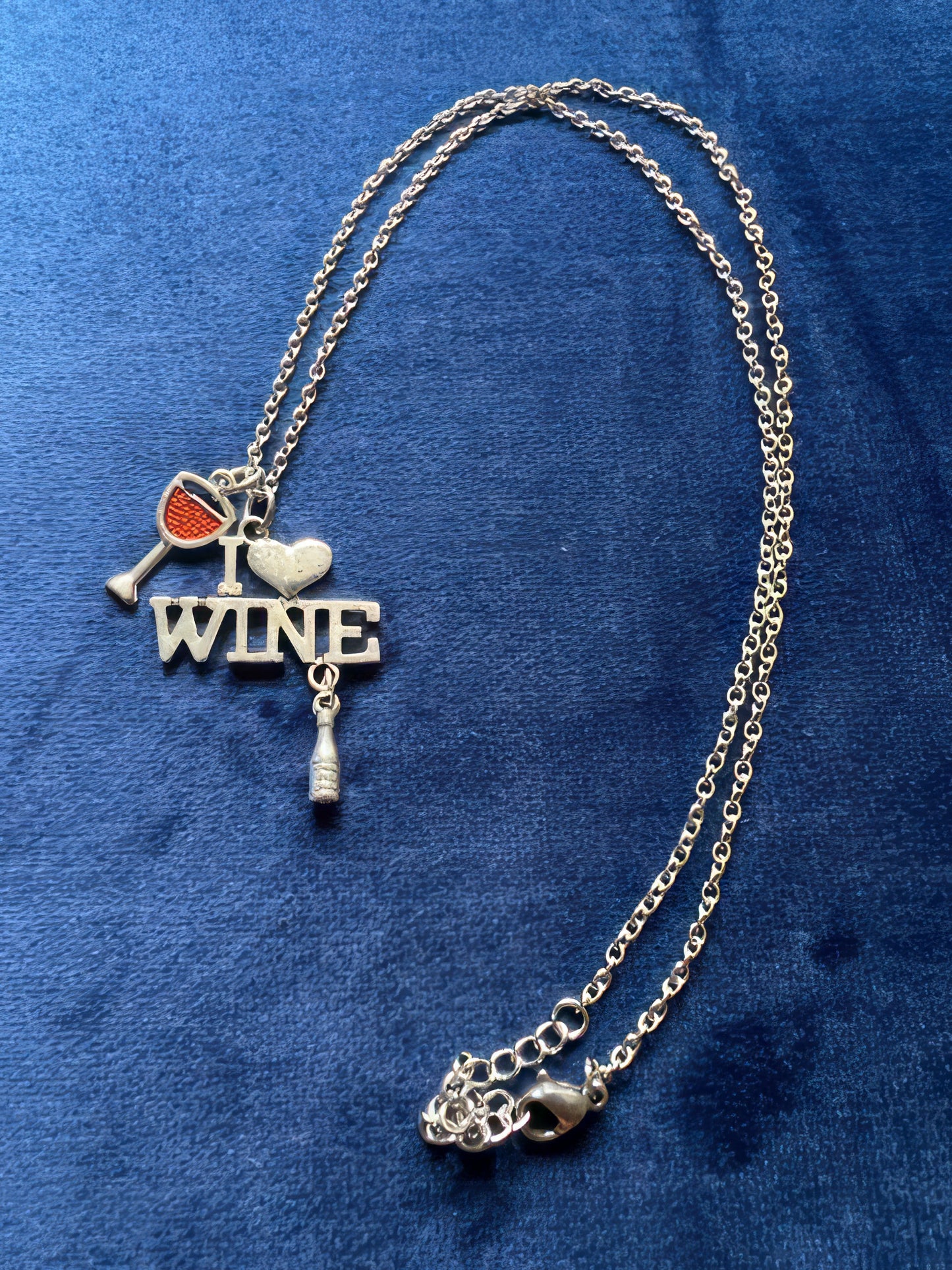 Lovin' Wine Charm Pendant Necklace