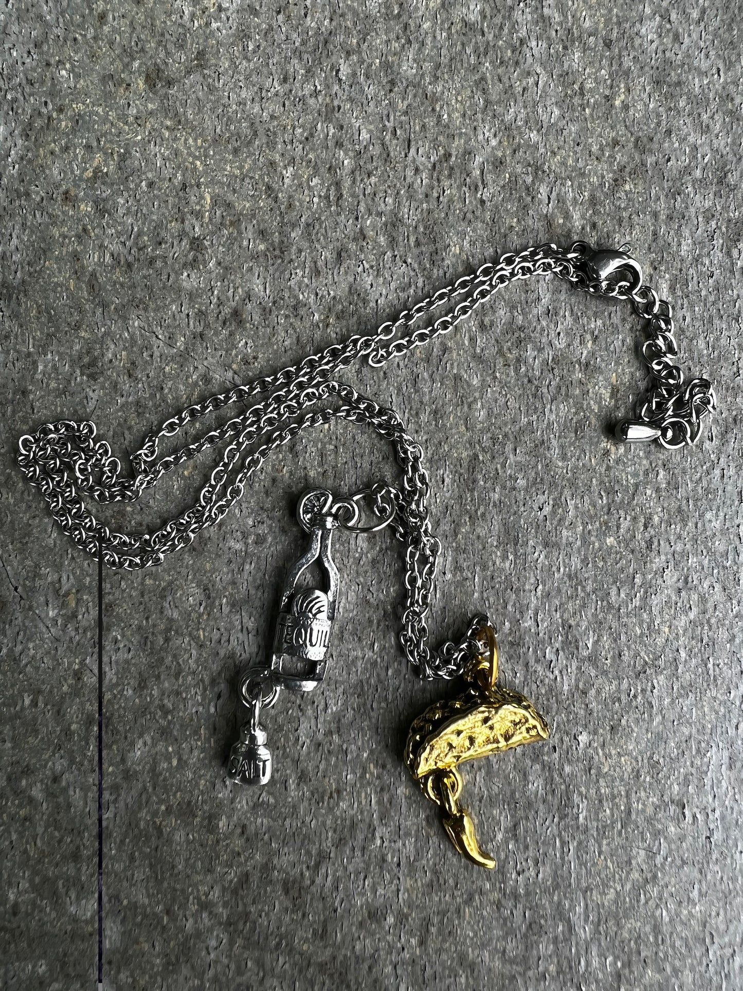 Tequila and Tacos Charm Necklace