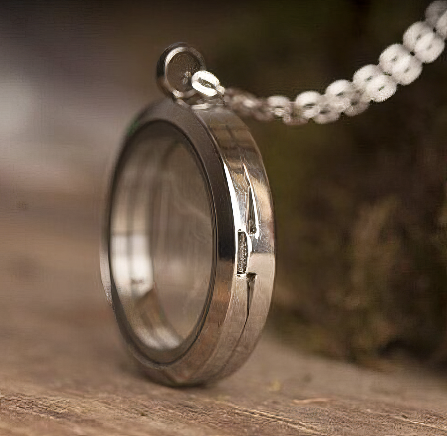 Window Stainless steel Locket Necklace Dandelion Seed